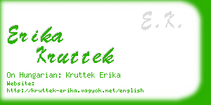 erika kruttek business card